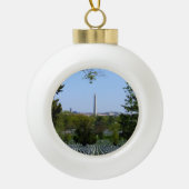 Kledingschuld Balornament Keramische Bal Ornament (Voorkant)