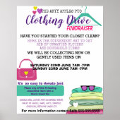 kledingstation PTA-poster voor fondsenwerving PTO Poster (Voorkant)