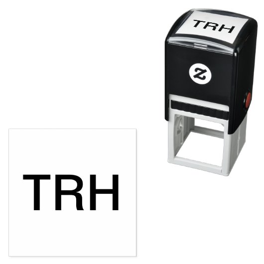 Kledingstempel met Initialen Zelfinktende Stempel (In situ)