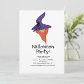 Kledingstuk Halloween Feest Kabouter Doodles Kaart (Staand voorkant)