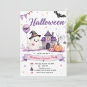 Kledingstuk Halloween Feest Uitnodiging (Staand voorkant)