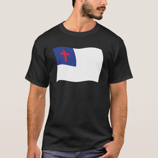 Kledingstuk met vlag van het christendom t-shirt (Voorkant)