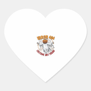 Kledingstuk Niet Gevonden Halloween Pompoen Spook_ Hart Sticker