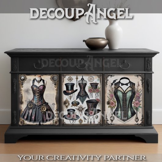 kledingstukken - Decoupage - Inpakpapier Vel