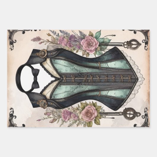  kledingstukken - Decoupage - Inpakpapier Vel (Voorkant 2)