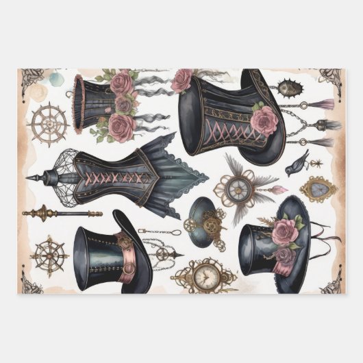  kledingstukken - Decoupage - Inpakpapier Vel (Voorkant)