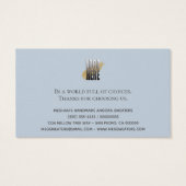 Kledingverpakking voor usty Blue Washing Care Visitekaartje (Achterkant)