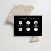 Kledingverzorging Roze holografische iriserende Visitekaartje