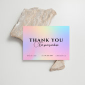 Kledingverzorging Roze holografische iriserende Visitekaartje