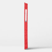 Kledingweefsel, rood textiel Case-Mate iPhone case (Achterkant / Links)