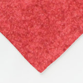 Kledingweefsel, rood textiel fleece deken (Hoek)