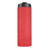 Kledingweefsel, rood textiel thermosbeker (Voorkant)