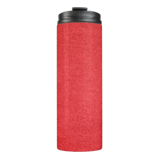 Kledingweefsel, rood textiel thermosbeker (Voorkant)
