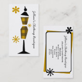 Kledingwinkel Boutique - Geel speldenhuisje Visitekaartje (Voorkant / Achterkant)
