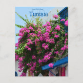 Kledingwinkel en bloemen in Tunesië Briefkaart (Voorkant)
