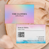 Kledingwinkel Holografisch verloop Vrouwelijk Visitekaartje