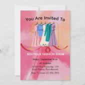 Kledingwinkel uitnodiging (Voorkant)