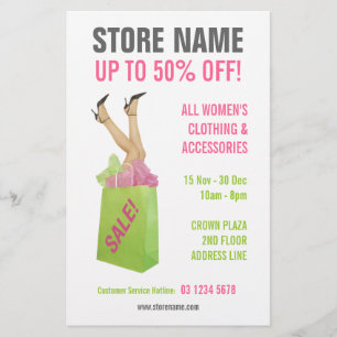 Kledingwinkel Uitverkoop Flyer