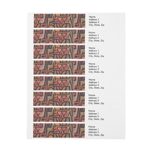 Klee Abstract Bos Expressionistische Moderne Kunst Adreslabel Wikkel (Vel)