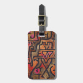 Klee Abstract Bos Expressionistische Moderne Kunst Bagagelabel (Voorkant verticaal)