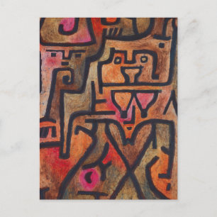 Klee Abstract Bos Expressionistische Moderne Kunst Briefkaart