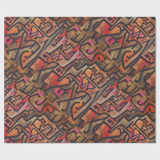 Klee Abstract Bos Expressionistische Moderne Kunst Cadeaupapier (Vlak)