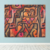 Klee Abstract Bos Expressionistische Moderne Kunst Canvas Afdruk (Insitu (Houten vloer))