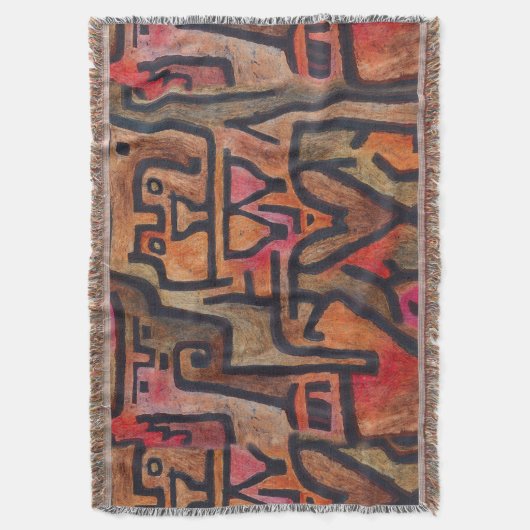 Klee Abstract Bos Expressionistische Moderne Kunst Deken (Voorkant Verticaal)