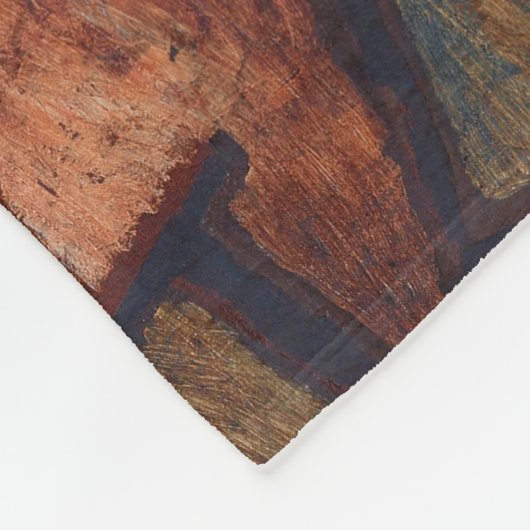 Klee Abstract Bos Expressionistische Moderne Kunst Fleece Deken (Hoek)