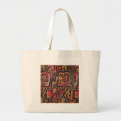 Klee Abstract Bos Expressionistische Moderne Kunst Grote Tote Bag (Voorkant)