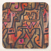 Klee Abstract Bos Expressionistische Moderne Kunst Kartonnen Onderzetters (Voorkant)