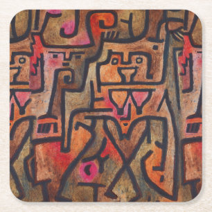 Klee Abstract Bos Expressionistische Moderne Kunst Kartonnen Onderzetters