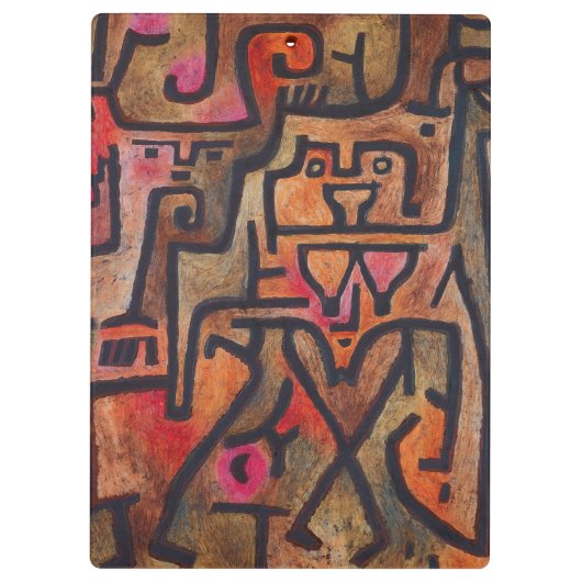 Klee Abstract Bos Expressionistische Moderne Kunst Klembord (Achterkant)