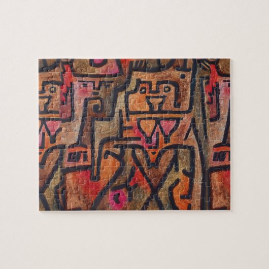 Klee Abstract Bos Expressionistische Moderne Kunst Legpuzzel (Horizontaal)