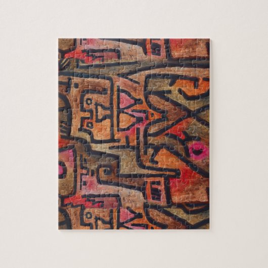 Klee Abstract Bos Expressionistische Moderne Kunst Legpuzzel (Verticaal)