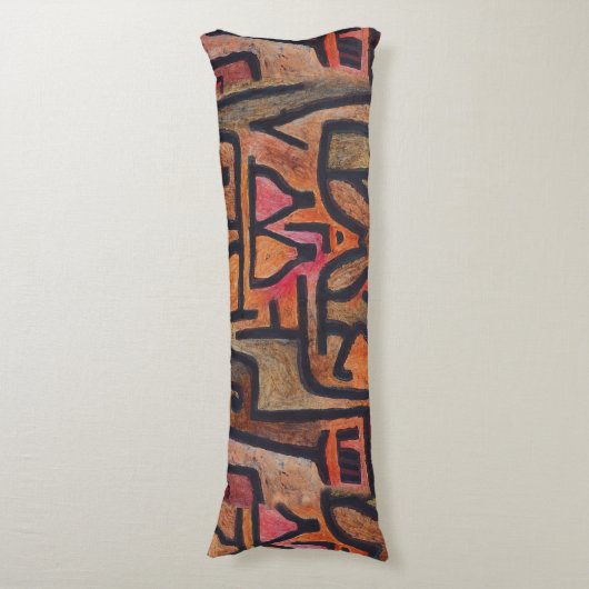 Klee Abstract Bos Expressionistische Moderne Kunst Lichaamskussen (Voorkant Verticaal)