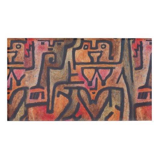 Klee Abstract Bos Expressionistische Moderne Kunst Naambadge (Voorkant)