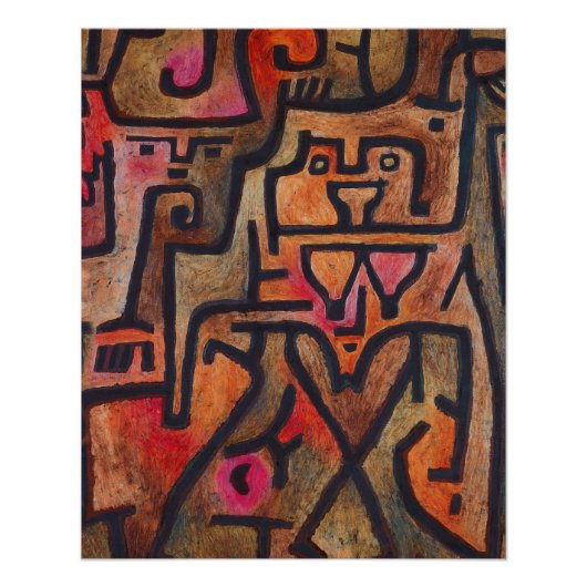 Klee Abstract Bos Expressionistische Moderne Kunst Poster (Voorkant)