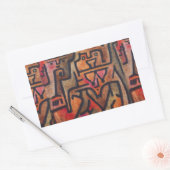 Klee Abstract Bos Expressionistische Moderne Kunst Rechthoekige Sticker (Envelop)