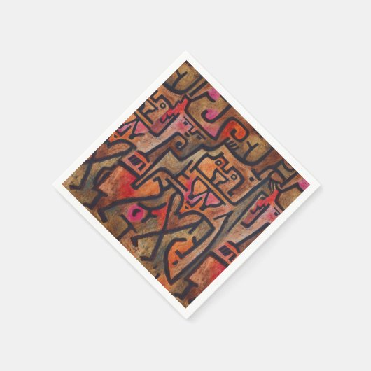 Klee Abstract Bos Expressionistische Moderne Kunst Servetten (Hoek)