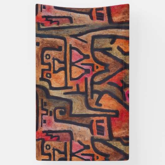 Klee Abstract Bos Expressionistische Moderne Kunst Spandoek (Verticaal)