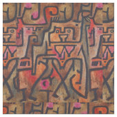 Klee Abstract Bos Expressionistische Moderne Kunst Stof (Close Up)