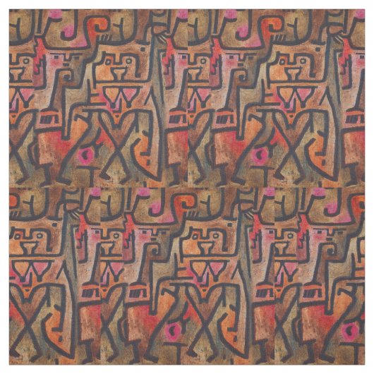Klee Abstract Bos Expressionistische Moderne Kunst Stof (Swatch)