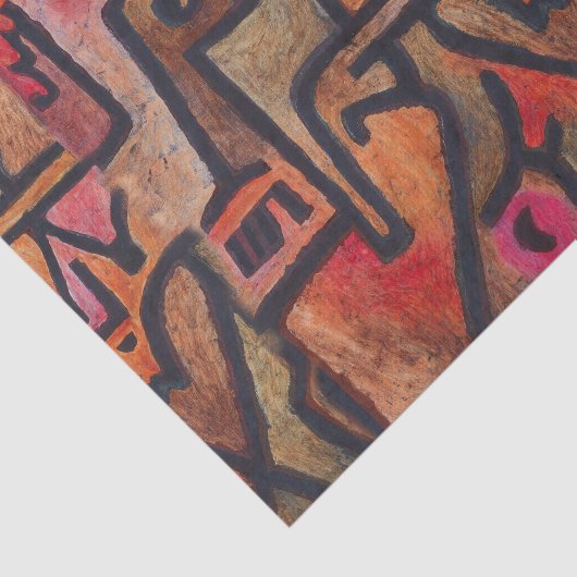 Klee Abstract Bos Expressionistische Moderne Kunst Tissuepapier (Detail)