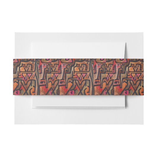 Klee Abstract Bos Expressionistische Moderne Kunst Uitnodigingen Wikkel (Voorkant Voorbeeld)