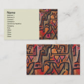 Klee Abstract Bos Expressionistische Moderne Kunst Visitekaartje (Voorkant / Achterkant)