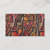 Klee Abstract Bos Expressionistische Moderne Kunst Visitekaartje (Achterkant)