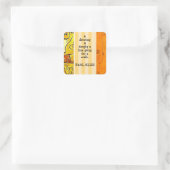 Klee - Abstract kunstwerk en citaat, Vierkante Sticker (Tas)