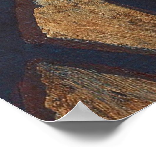 Klee Abstract Rood Abstract Expressionistische Nat Poster (Hoek)