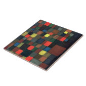 Klee - Abstracte kleurharmonie met vierkanten Tegeltje (Zijkant)
